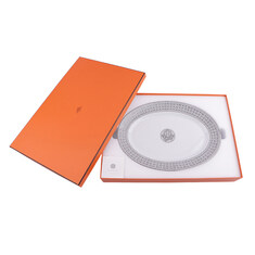 에르메스 모자이크 au 24 platinum 타원형 플래터, 라지 모델 P035050P 썸네일 1