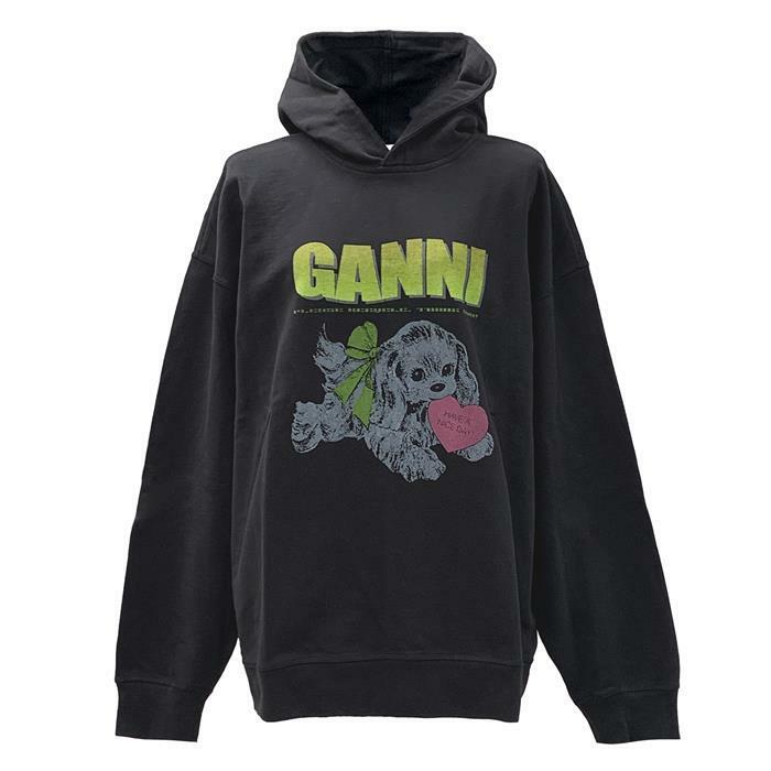 [럭스댓] 국내 가니 T4360 252 / 이솔리 로고 후드 티셔츠 - Ganni