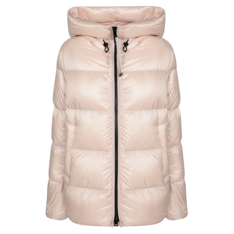 몽클레어 25FW SERITTES 로고 패치 후드 숏 패딩 자켓 라이트핑크 1A000 68 597YG 529 - Moncler