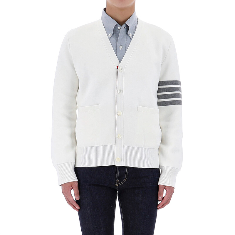 26SS 톰브라운 사선 밀라노 스티치 가디건 MKC171A 00219 100 - Thom Browne