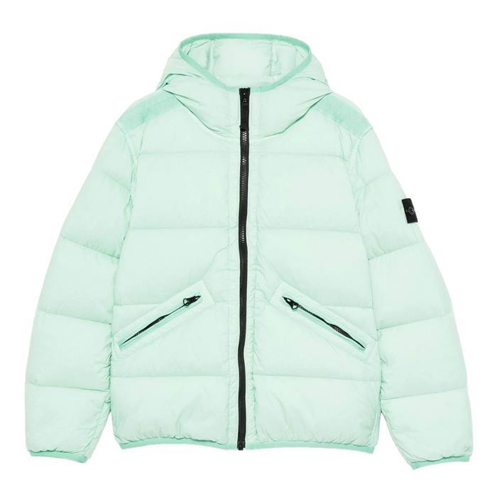 25FW 스톤아일랜드키즈 후드다운자켓 민트 4100017S0028 V0044 - Stone Island