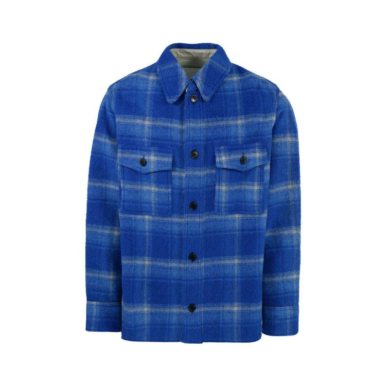 14주년 게르본 셔츠 재킷 블루 VE0053HA A1D21H 30EB - Isabel Marant