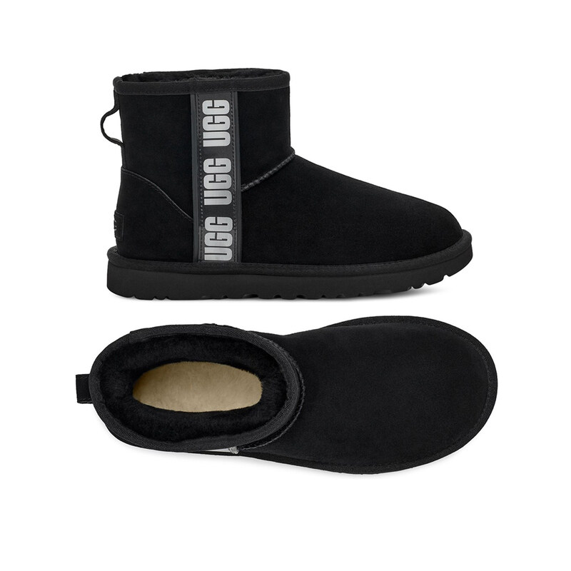 25FW 클래식 미니 사이드 로고 ll 부츠 블랙 1134962 BLK - Ugg