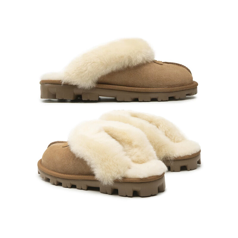 25FW 코케트 퍼 뮬 슬리퍼 체스넛 5125 CHE - Ugg