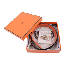 에르메스 남성 Yachting 벨트 버클 리버서블 양면 가죽 스트랩 32mm H073967CAAE 썸네일 1
