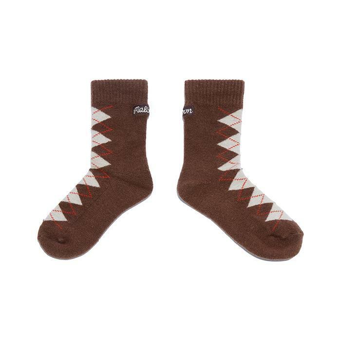 [밀라코/국내발송] 말본골프 말본 아가일 울 삭스 BROWN M5442PSC07BRN - Malbon