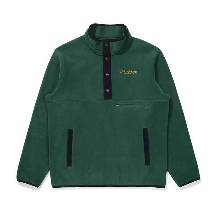 [밀라코/국내발송] 말본골프 등판 버킷 포인트 플리스 티셔츠 GREEN M5421PTL41GRN - Malbon