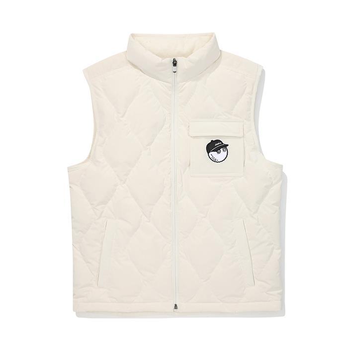[밀라코/국내발송] 말본골프 버킷 드라이버 다운 베스트 IVORY M5421PDV42IVY - Malbon