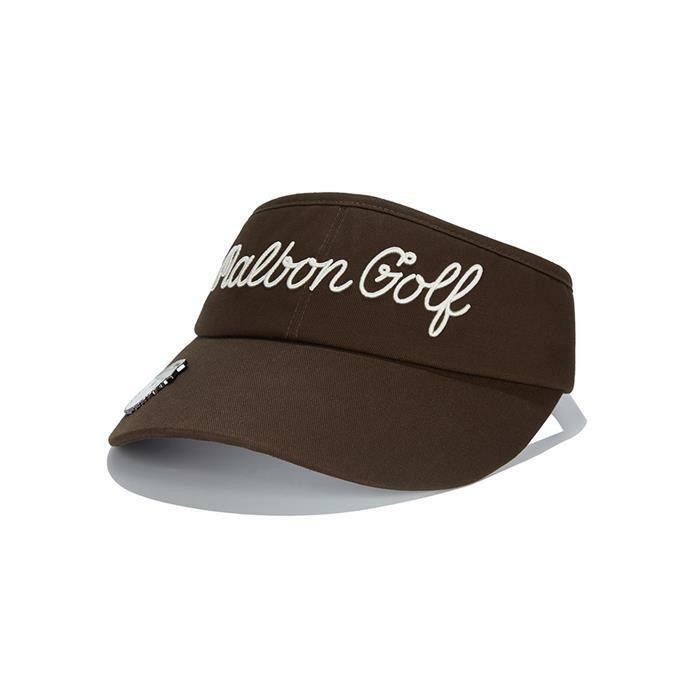 [밀라코/국내발송] 말본골프 말본 스크립트 볼마커 바이저 BROWN M5342PVS01BRN - Malbon