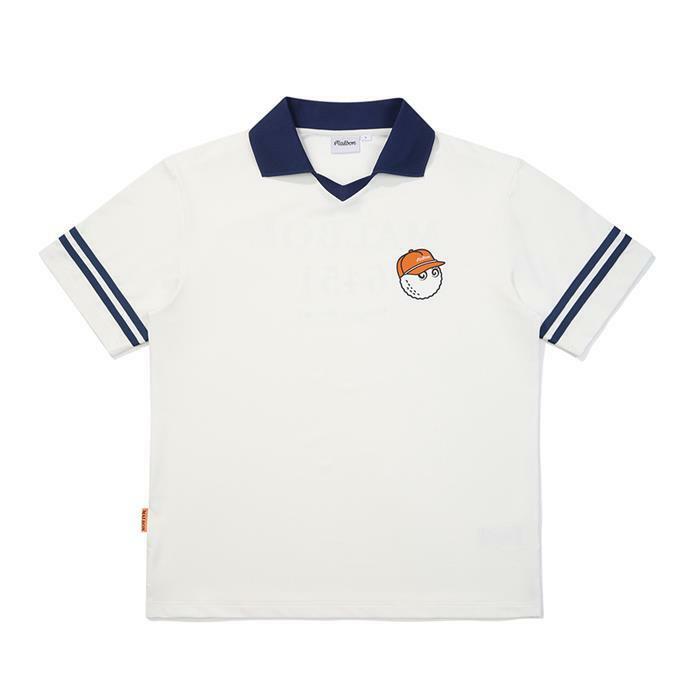 [밀라코/국내발송] 말본골프 폴로 버킷 티셔츠 OFF WHITE M5323PTS91OWT - Malbon