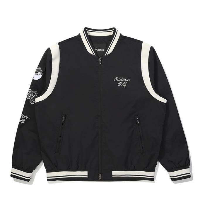 [밀라코/국내발송] 말본골프 말본 아트웍 스타디움 자켓 BLACK M5323PJK21BLK - Malbon