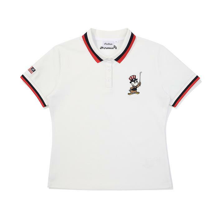 [밀라코/국내발송] 말본골프 볼드 스트라이프 티셔츠 WHITE M5322PTS11WHT - Malbon