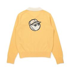[밀라코/국내발송] 말본골프 카라 배색 롱슬리브 홑겹 니트 YELLOW M5322PKT17YEL 썸네일 1