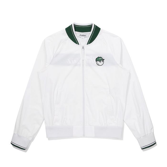 [밀라코/국내발송] 말본골프 니트 스타디움 자켓 IVORY M5322PKO14IVY - Malbon