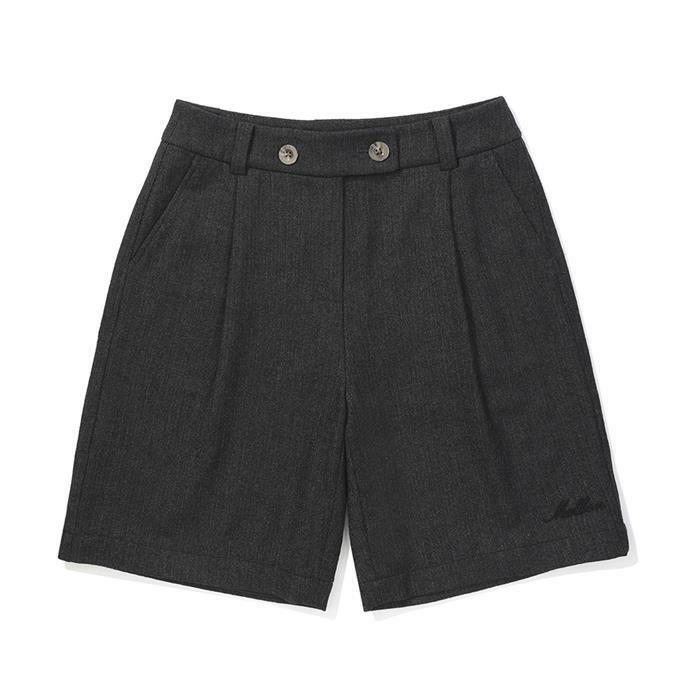 [밀라코/국내발송] 말본골프 5부 캐주얼 하프팬츠 DARK MELANGE GREY M5322PHP13MGD - Malbon