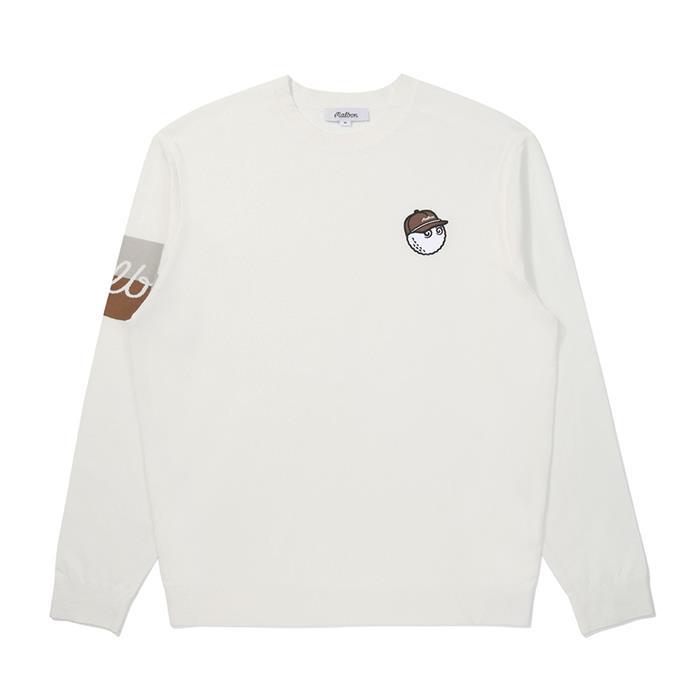 [밀라코/국내발송] 말본골프 버킷 롱 슬리브 스웨터 IVORY M5321PKT01IVY - Malbon
