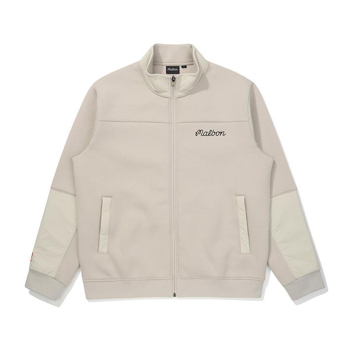 [밀라코/국내발송] 말본골프 에어리 풀집업 자켓 GREYISH BEIGE M5321PJK04GBE - Malbon