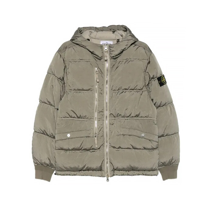 25FW 스톤아일랜드 나일론 메탈 밀리터리 그린 후드 패딩 K2S154100088 S0019 V0054 - Stone Island