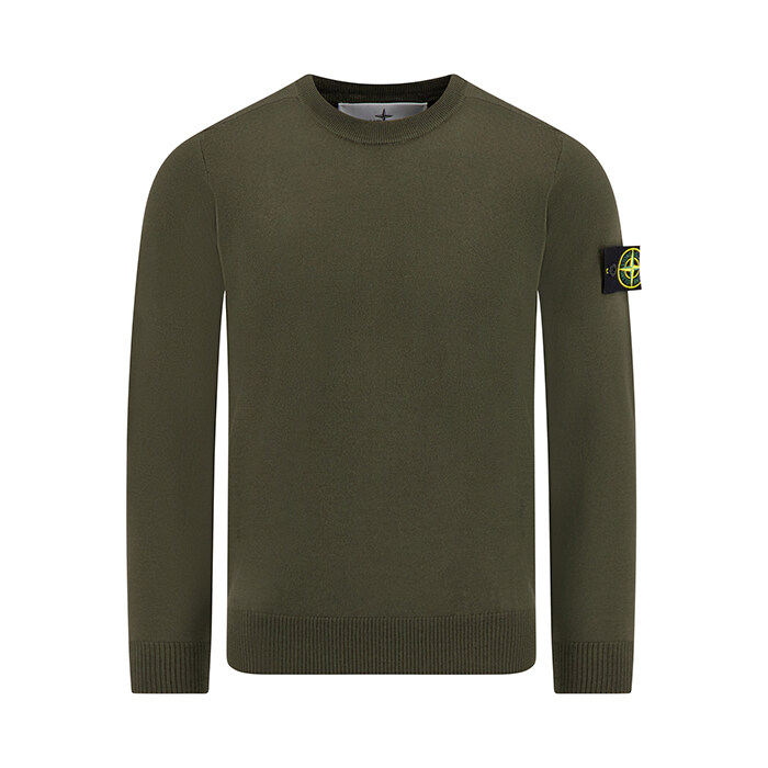 25FW 스톤아일랜드 라이트 울 밀리터리 그린 니트 K2S155100071 S00C4 V0054 - Stone Island