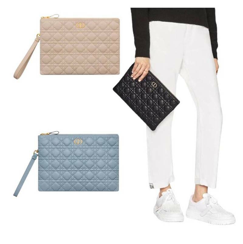 [백화점 풀셋] 내일도착 디올 여성 가죽 라지 데일리 파우치백 가방 DS5086UWHC - Christian Dior