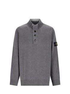 스톤 아일랜드 남성 니트 25FW 스톤아일랜드 하이넥 버튼 스웨터 K2S155100040S00A3 썸네일 1