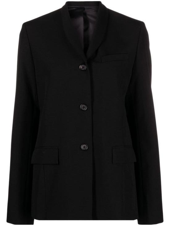25SS 토템   여성 버진 울 블렌드 블레이저 241WRZ1063FB0026 BLACK BPG - Toteme