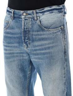 23FW 생로랑   남성 배기 스트레이트 진 23A757190Y04PG 4599 LIGHT BLUE BPG 썸네일 4
