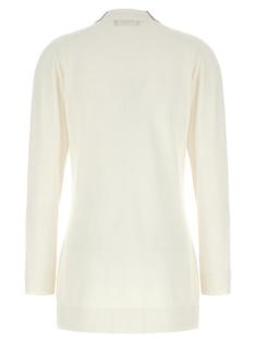23FW 파비아나 필리피   여성 울 가디건 MAD223F332H72825 White BPG 썸네일 2