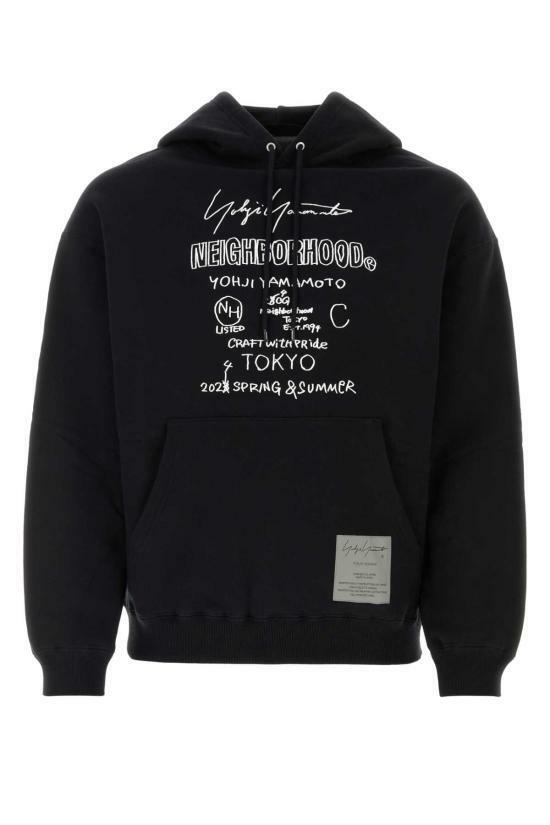 와이쓰리   남성 로고 프린팅 후드 티셔츠 HST83288 2 Black BPG - Y3