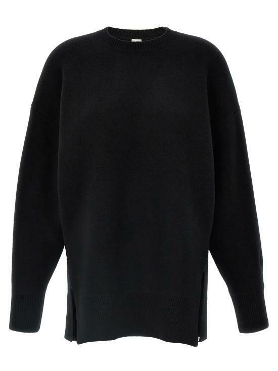 토템   여성 더블니트 스웨터 251WRT4626YA0132001 Black BPG - Toteme