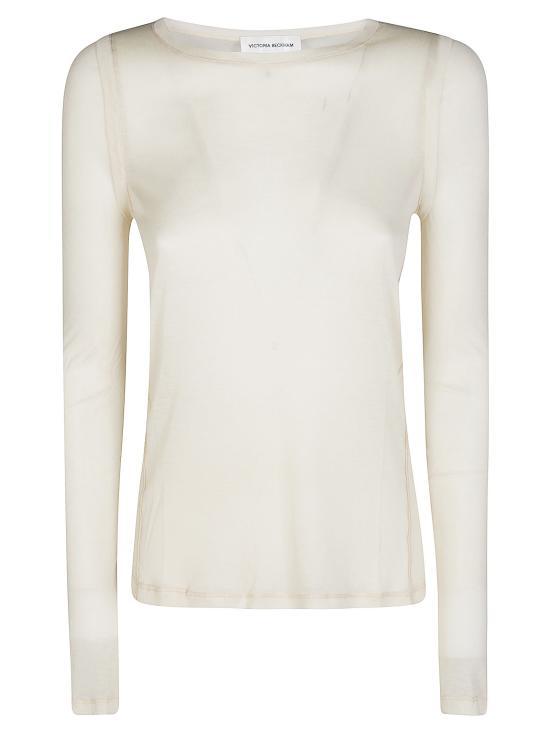 빅토리아 베컴   여성 롱 슬리브 티셔츠 A07791239 BIRCH Panna BPG - Victoria Beckham