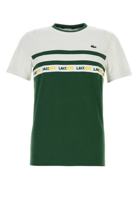 24SS 라코스테   남성 투톤 반팔 티셔츠 TH7515 291 Multicoloured BPG - Lacoste