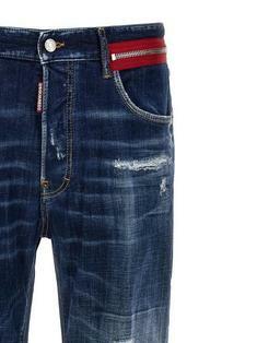 24SS 디스퀘어드2   남성 블루 데미지 데님 진 S71LB1349S30342470 BPG 썸네일 3