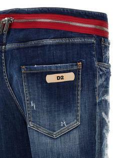 24SS 디스퀘어드2   남성 블루 데미지 데님 진 S71LB1349S30342470 BPG 썸네일 4