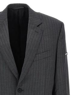 25FW 발렌시아가   남성 울 블레이저 수트 자켓 850763TPT051360 Gray BPG 썸네일 3