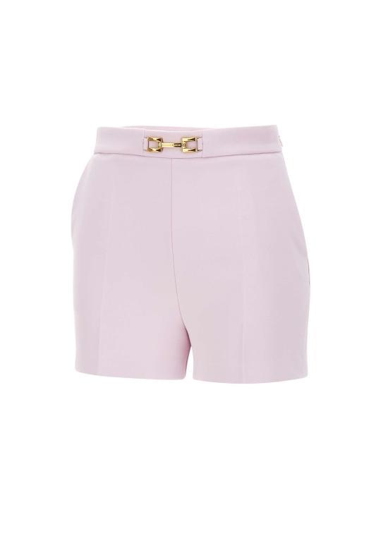 25SS 엘리자베타프랜치   여성 클램프 앤 플랩 크레이프 숏팬츠 SH00751E2 544 Pink BPG - Elisabetta Franchi