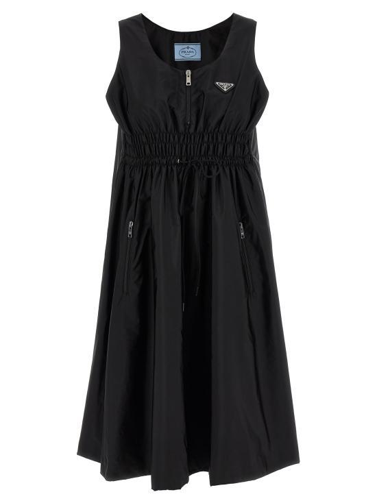 25FW 프라다   여성 피우마 리나일론 드레스 23X698SOOO1WQ9F0002 Black BPG - Prada