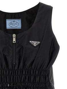 25FW 프라다   여성 피우마 리나일론 드레스 23X698SOOO1WQ9F0002 Black BPG 썸네일 3