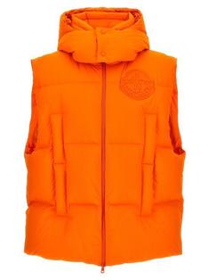 23FW 몽클레어 지니어스   남성 록 네이션 바이 제이지 패딩 베스트 1A00005M3381328 Orange BPG 썸네일 1