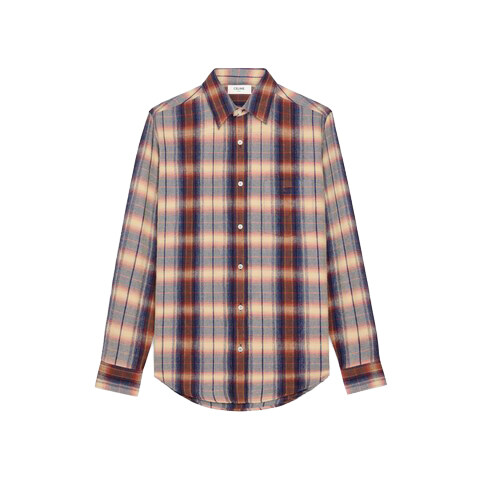 25SS 셀린느   남성 트리오페 체크 셔츠 2C9820A08 MULTICOLOR BPG - Celine