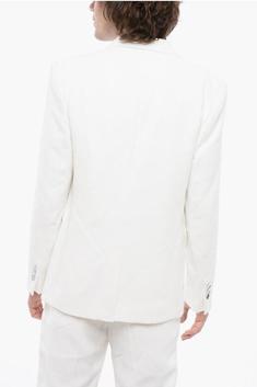 발망   남성 더블 브레스트 비스코스 블레이저 자켓 XH0SI001VC20 0FA White BPG 썸네일 3
