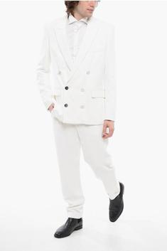 발망   남성 더블 브레스트 비스코스 블레이저 자켓 XH0SI001VC20 0FA White BPG 썸네일 5