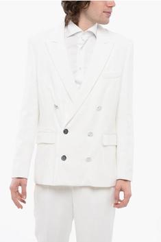 발망   남성 더블 브레스트 비스코스 블레이저 자켓 XH0SI001VC20 0FA White BPG 썸네일 2