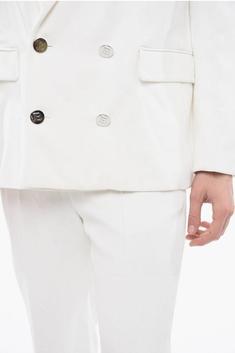 발망   남성 더블 브레스트 비스코스 블레이저 자켓 XH0SI001VC20 0FA White BPG 썸네일 4
