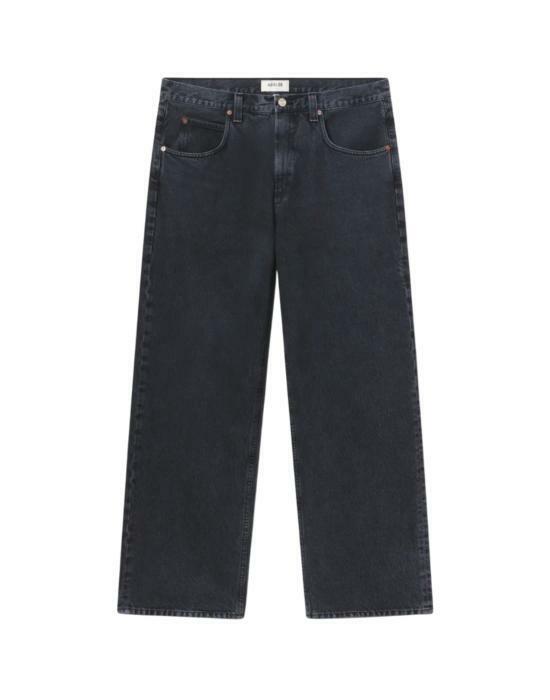 25SS 에이골디   남성 다크 워시 와이드 하이 웨이스트 퓨전 데님 팬츠 A662B 1207 BPG - A Golde
