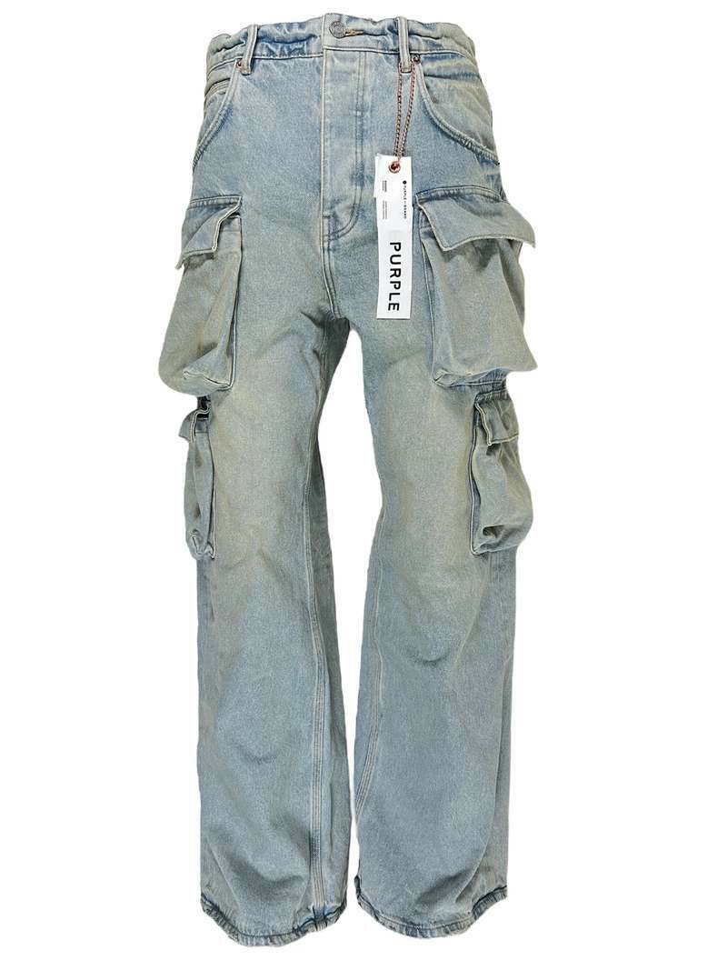 24SS 퍼플 브랜드   남성 데님 스트레이트 팬츠 P018BGLI 000 LTINDI LT INDIGO BPG - Purple Brand