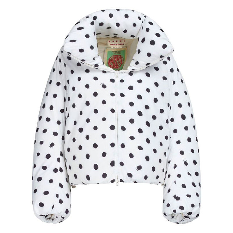 23FW 마르니   여성 다운자켓 포이스 23APIMA0080ATUTP742 SDW01 WHITE BLACK BPG - Marni