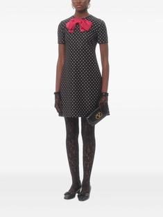 25SS 발렌티노 가라바니   여성 도트 미니 드레스 BVADL6 98SAFQ Black BPG 썸네일 4