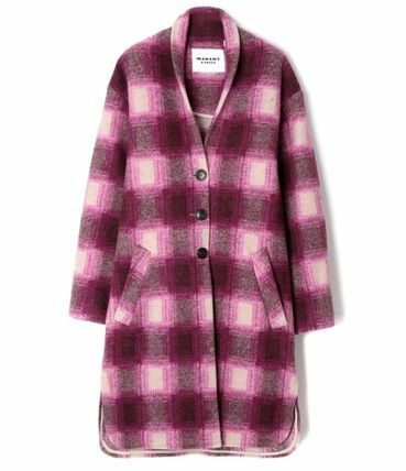 이자벨마랑 GABRIEL 가브리엘 체크 코트  MA0019FAA3D27E40FA DOM - Isabel Marant