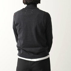 메종마르지엘라   여성 4선 스티치 하이넥 니트 그레이 SI0HA0006 S17814 860F STK 썸네일 5